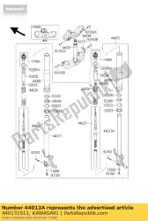 Here you can order the pipe-fork inner,rh from Kawasaki, with part number 440131511: