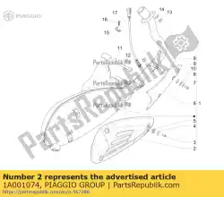 Qui puoi ordinare protezione da Piaggio Group , con numero parte 1A001074: