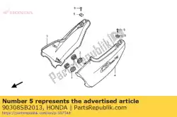 Qui puoi ordinare dado, sospensione, 5mm da Honda , con numero parte 90308SB2013: