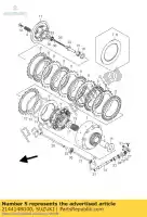 2144148G00, Suzuki, plaat, koppeling dr suzuki vzr 1800 2006 2007 2008 2009, Nieuw