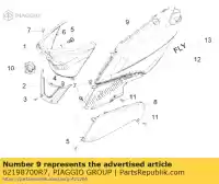 62198700R7, Piaggio Group, Rear body side r.h.     , New