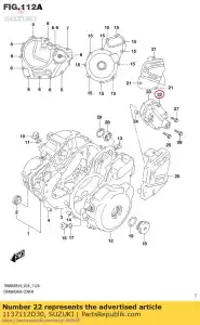 suzuki 1137112D30 cubierta, gr. cambio - Lado inferior