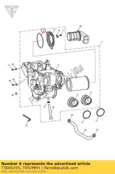 Ici, vous pouvez commander le o anneau auprès de Triumph , avec le numéro de pièce T3600255: