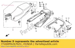 Honda 77200MS2670ZC siège ass., double * nh1l - La partie au fond