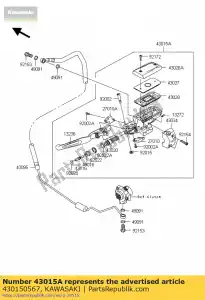 kawasaki 430150567 cylinder-assy-master, clu vn170 - Onderkant