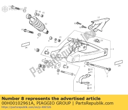 Aprilia 00H00102961A, Engine support, OEM: Aprilia 00H00102961A