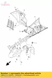 Qui puoi ordinare parafango, anteriore da Yamaha , con numero parte 34B2151100P0: