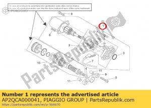 aprilia AP2QCA000041 motor de arranque - Lado inferior