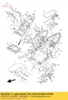 2C02151100P5, Yamaha, garde-boue avant yamaha yzf r 600 6, Nouveau