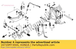 Aqui você pode pedir o pedal comp., mudança de marcha em Honda , com o número da peça 24720MT3000: