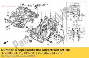 honda 37700MBTG71 sensor assy., velocímetro - Lado inferior