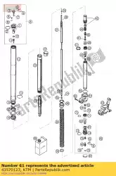 Here you can order the axle clamp right m8 2000 from KTM, with part number 43570123: