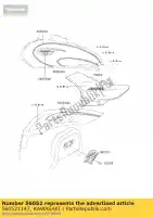 560521147, Kawasaki, marca, tampa lateral, elimi kawasaki eliminator 125 , Novo