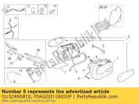 GU32486810, Piaggio Group, side case connect.crosspiece moto-guzzi breva ie 750 2003, New