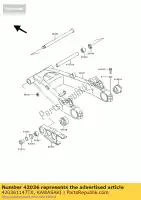 420361147TX, Kawasaki, bus achteras rechts s zr400-f2 kawasaki gpz zephyr 550 750 900 1985 1986 1987 1988 1989 1990 1991 1992 1993 1994 1996 1997, Nieuw