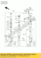 440181054, Kawasaki, garfo de pistão kx250-g1 kawasaki zxr  r l zx9r ninja b kx g e h kdx kx125 kx250 kx500 zxr750 kdx200 zx 9r 750 900 250 500 125 200 , Novo