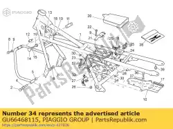 Here you can order the shear rivet from Piaggio Group, with part number GU66468115: