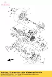 Here you can order the bearing from Yamaha, with part number 93306008Y100: