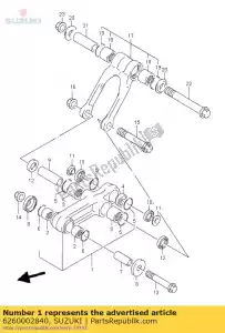 suzuki 6260002840 juego de palanca, trasero - Lado inferior