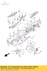 hoes voetensteun van Yamaha, met onderdeel nummer 5B2F74230000, bestel je hier online:
