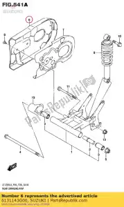 Suzuki 6131143G00 boîtier, chaîne - La partie au fond