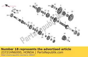 Honda 23721HN6000 engrenagem, rvs ocioso - Lado inferior