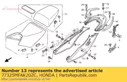 Aqui você pode pedir o conjunto de capuz, l. Rr. (wl) * ty em Honda , com o número da peça 77325MFAK20ZC: