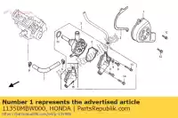 11350MBW000, Honda, Cobrir comp., l. rr. honda cbr  f rossi fr rr sport fs rra cbr600f cbr600fr cbr600fs 600 , Novo