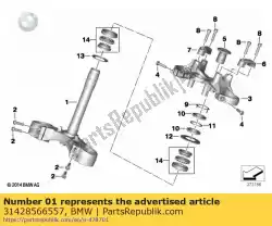 Ici, vous pouvez commander le traverse de fourche inférieure auprès de BMW , avec le numéro de pièce 31428566557: