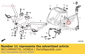 honda 90114MG9770 vis, réglage protecteur - La partie au fond