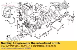 Here you can order the no description available at the moment from Honda, with part number 16712MM5000: