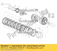 877173, Piaggio Group, carcaça da embreagem. completo aprilia  dorsoduro shiver zd4rab00, zd4rad00 zd4rag00 zd4sm000, zd4sma00, zd4smc00, zd4smc01 750 2007 2008 2009 2010 2011 2012 2013 2014 2015 2016, Novo