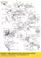 130R0612, Kawasaki, boutflens, 6x12 kawasaki ninja h2r  p h2 n 1000 , Nieuw