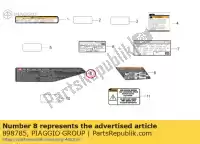 898785, Piaggio Group, emission control sticker aprilia rsv rsv4 rsv4 tuono 1000 2011 2012 2013, New