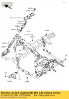 32160032218R, Kawasaki, frame-comp, f.s.black kawasaki vn voyager custom k classic e d b c f tourer abs vulcan a lt g vn1700 1700 , Nuovo