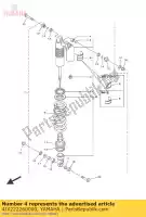 4JX222260000, Yamaha, bague, amortisseur inférieur yamaha  wr yfz r yz yzf yzf r 125 250 400 426 450 1000 1994 1995 1996 1997 1998 1999 2000 2001 2002 2003 2004 2005 2006 2007 2008 2009 2010 2011 2012 2013 2014 2015 2016 2017 2018 2019 2020 2021, Nouveau