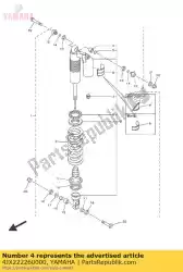 Qui puoi ordinare boccola, ammortizzatore inferiore da Yamaha , con numero parte 4JX222260000: