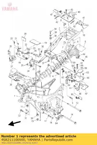 yamaha 4S8211100900 frame comp. - Lado inferior