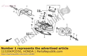 Honda 12320KPCD50 cubierta de montaje, rr. cilindro - Lado inferior