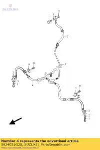 Suzuki 5924031G20 slangcomp. voorzijde - Onderkant