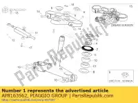 AP8163562, Piaggio Group, plaque supérieure de fourche aprilia  rsv 1000 2004 2005 2006 2007 2008, Nouveau