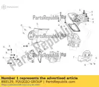 880129, Piaggio Group, hoofddeksel aprilia  mana na zd4rc000, zd4rca00, zd4rc001, zd4rcc00 zd4rcb00, zd4rcc01, zd4rce00 850 2007 2008 2009 2010 2011 2016, Nieuw