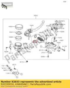 kawasaki 920330034 pier?cie? zatrzaskowy zx636-c1h - Dół