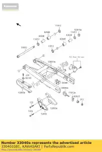 kawasaki 330401081 chaîne de réglage, intérieur kx80-l1 - La partie au fond