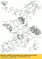 120530237, Kawasaki, 01 guide-chaîne kawasaki  300 2017 2018 2019 2020 2021, Nouveau