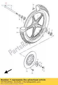 suzuki 5474018402 distanziatore, fr.axle - Il fondo