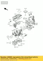 250051285, Kawasaki, tachimetro, kph kl250-d2 kawasaki klr 250 1985 1986 1987 1988 1989 1990 1991 1992 1994, Nuovo