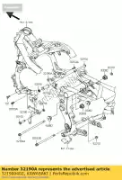 321900402, Kawasaki, staffa motore, rh kawasaki er6f  d ex650 c er 6f abs 650 , Nuovo