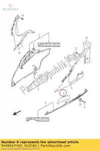 Suzuki 9448647H00 escudo, debajo de co - Lado inferior