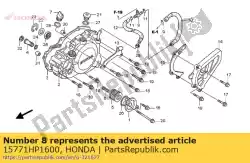 Here you can order the no description available at the moment from Honda, with part number 15771HP1600: